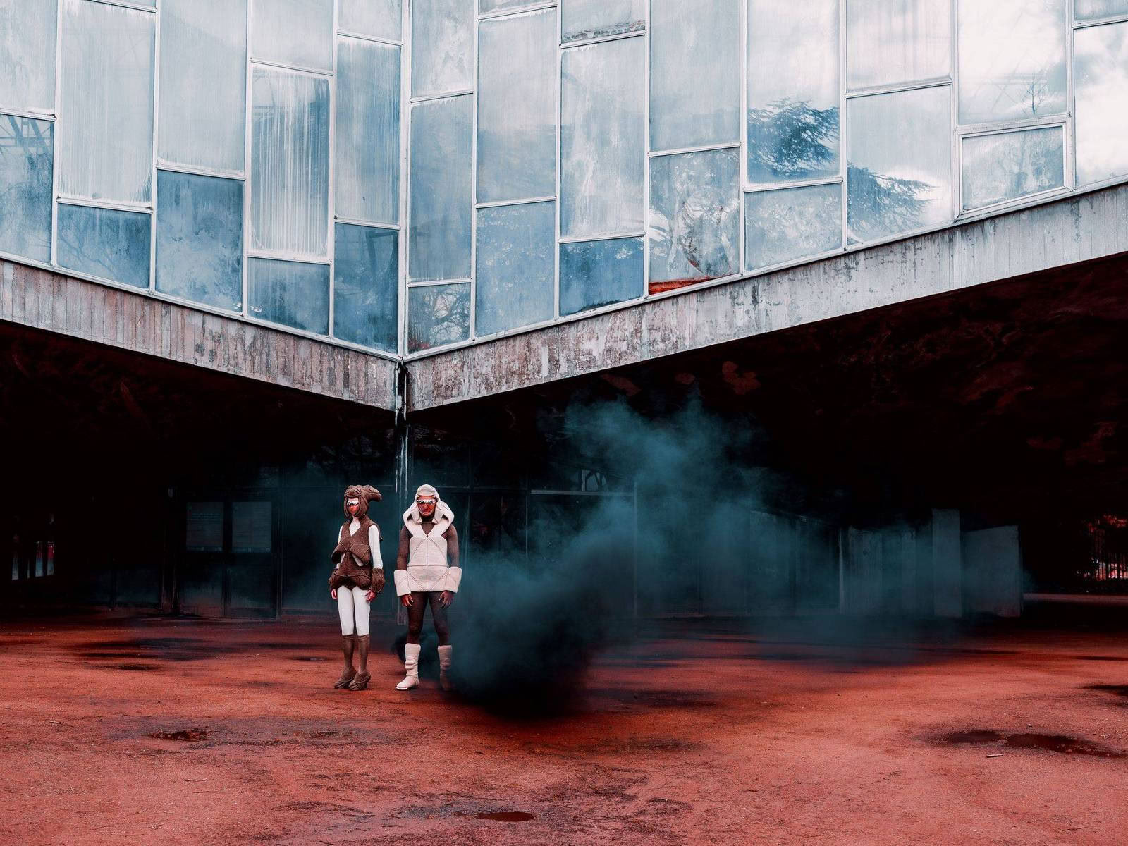 For a new collaboration with Xavier Brisoux , Mathieu Drouet chose the equatorial greenhouse at the Jardin des Plantes in Lille, designed by architect Jean-Pierre Secq, as the set… - Image 3