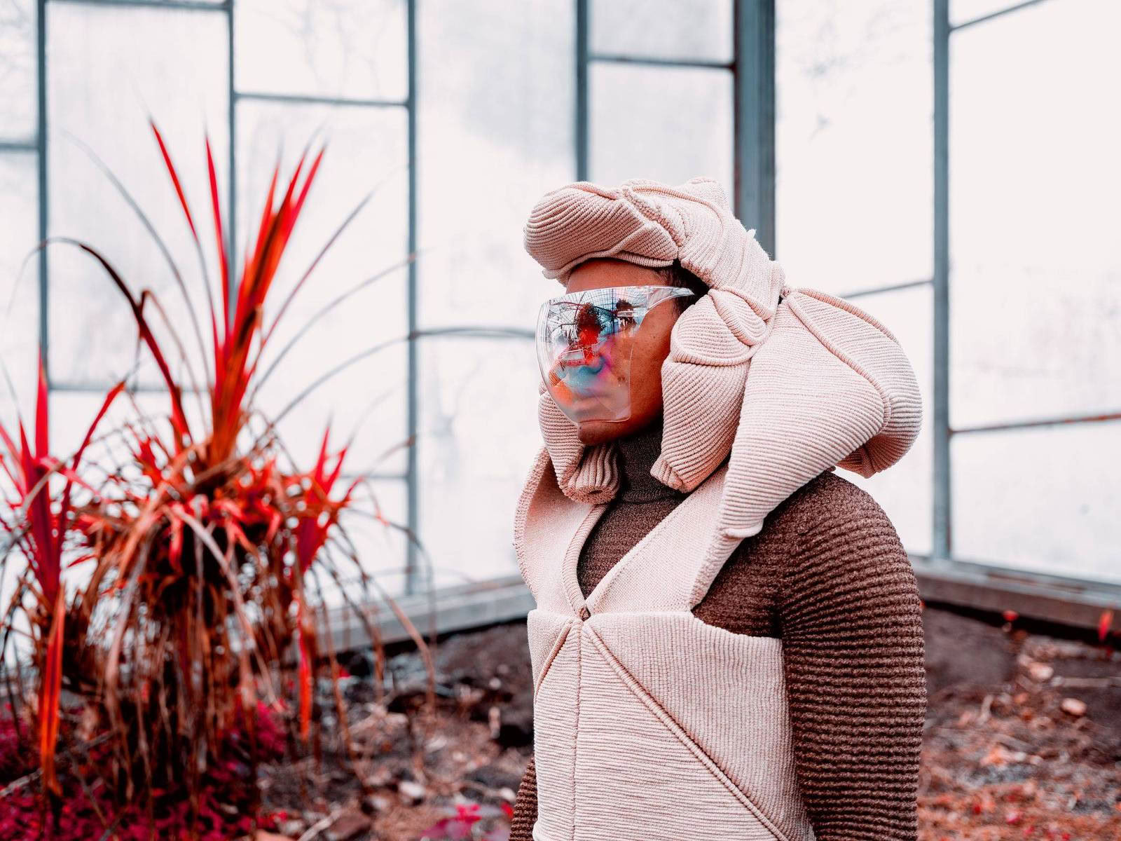 For a new collaboration with Xavier Brisoux , Mathieu Drouet chose the equatorial greenhouse at the Jardin des Plantes in Lille, designed by architect Jean-Pierre Secq, as the set… - Image 5