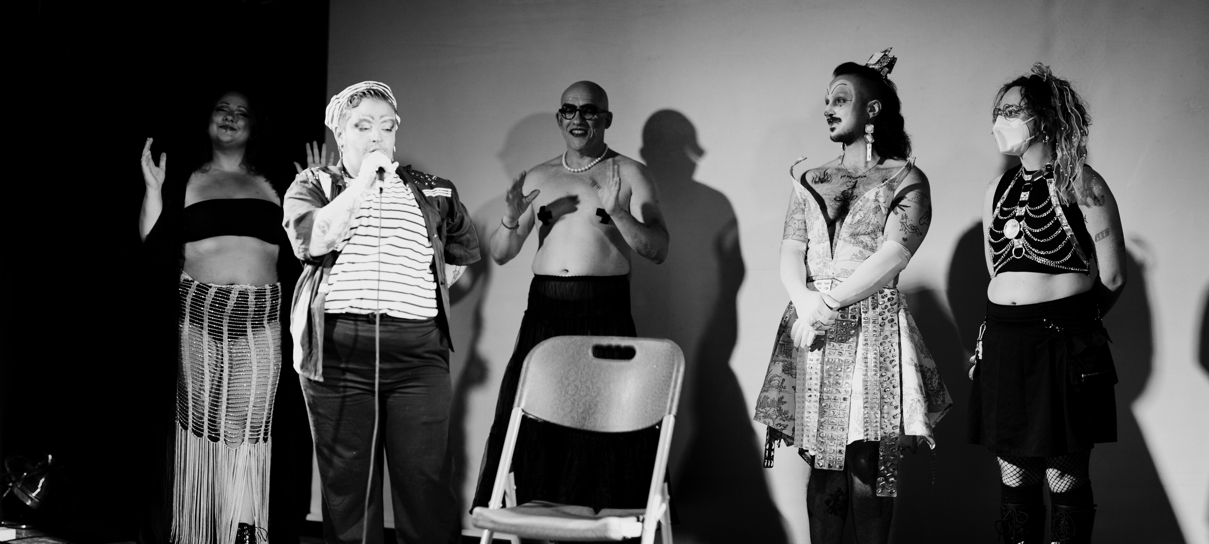 The Dragatypie 3 team — Galère d'un Panda and Nixe Amère in organization, the performers on stage, and the accessibility-trained volunteers who make the festival happen. - Image 8