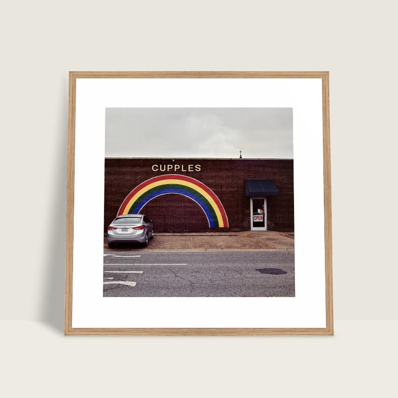 Church entrance in West Memphis — Tennessee Moonshine series, photograph by Mathieu Drouet