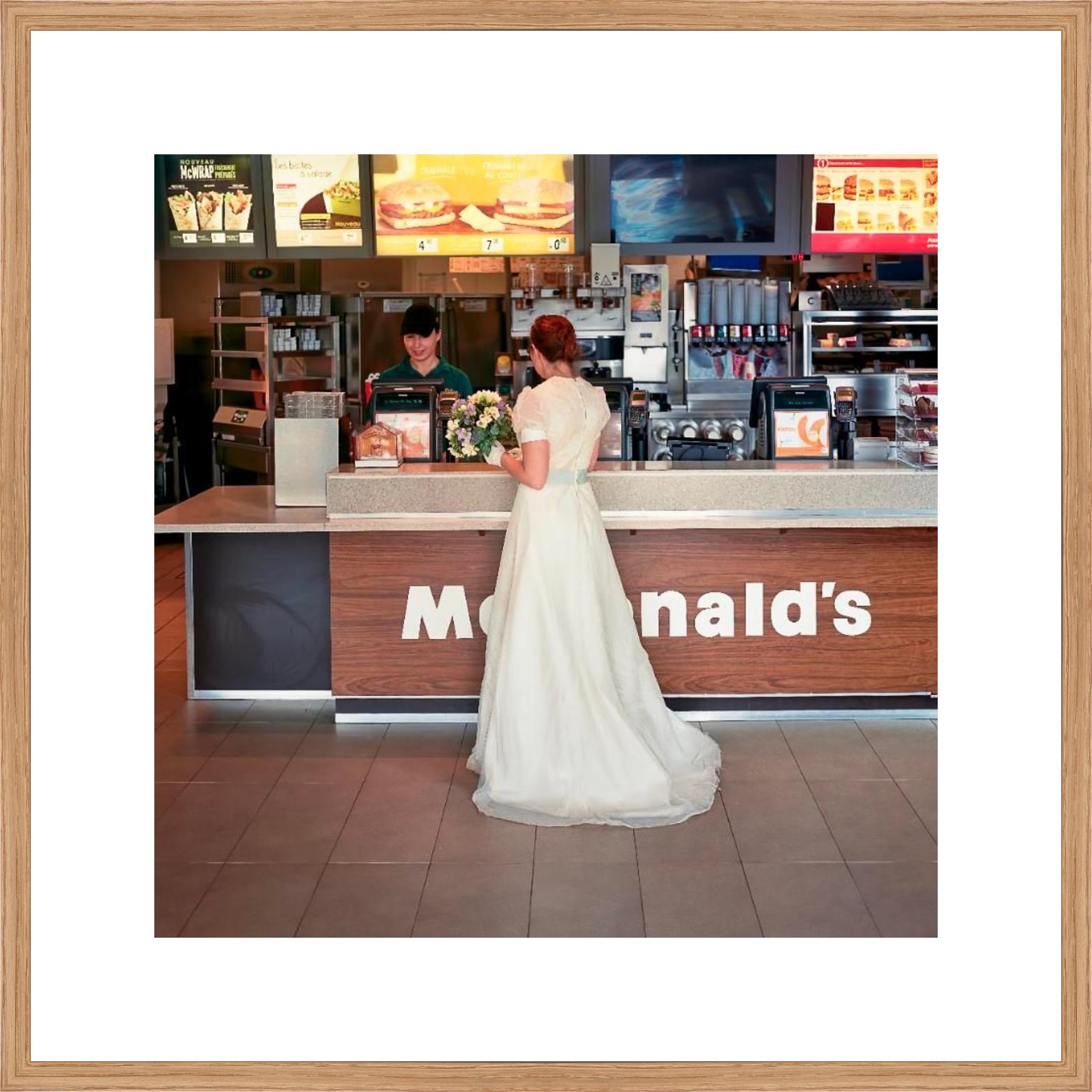 Laurence at the Mac Donalds — Laurence series, photograph by Mathieu Drouet