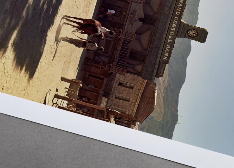 Western in Tabernas — In Fiction — Brave New World series, photograph by Mathieu Drouet