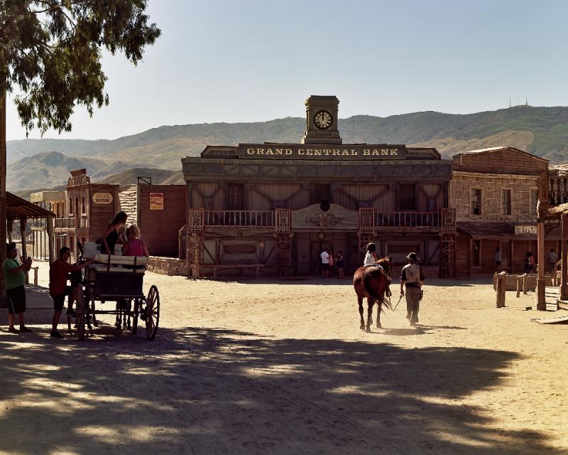 Western in Tabernas — In Fiction — Brave New World series, photograph by Mathieu Drouet