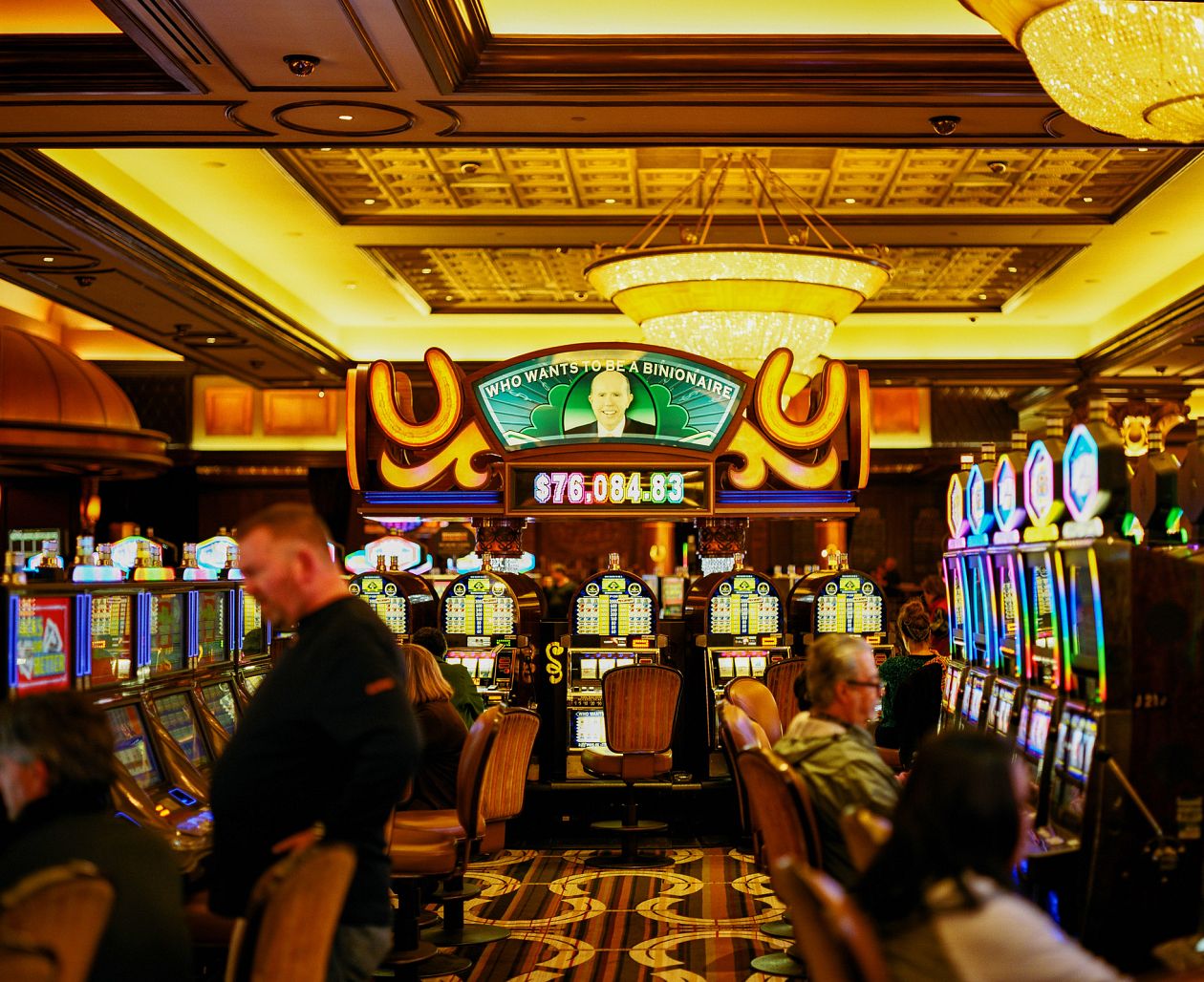 The interior of a casino in Chicago.