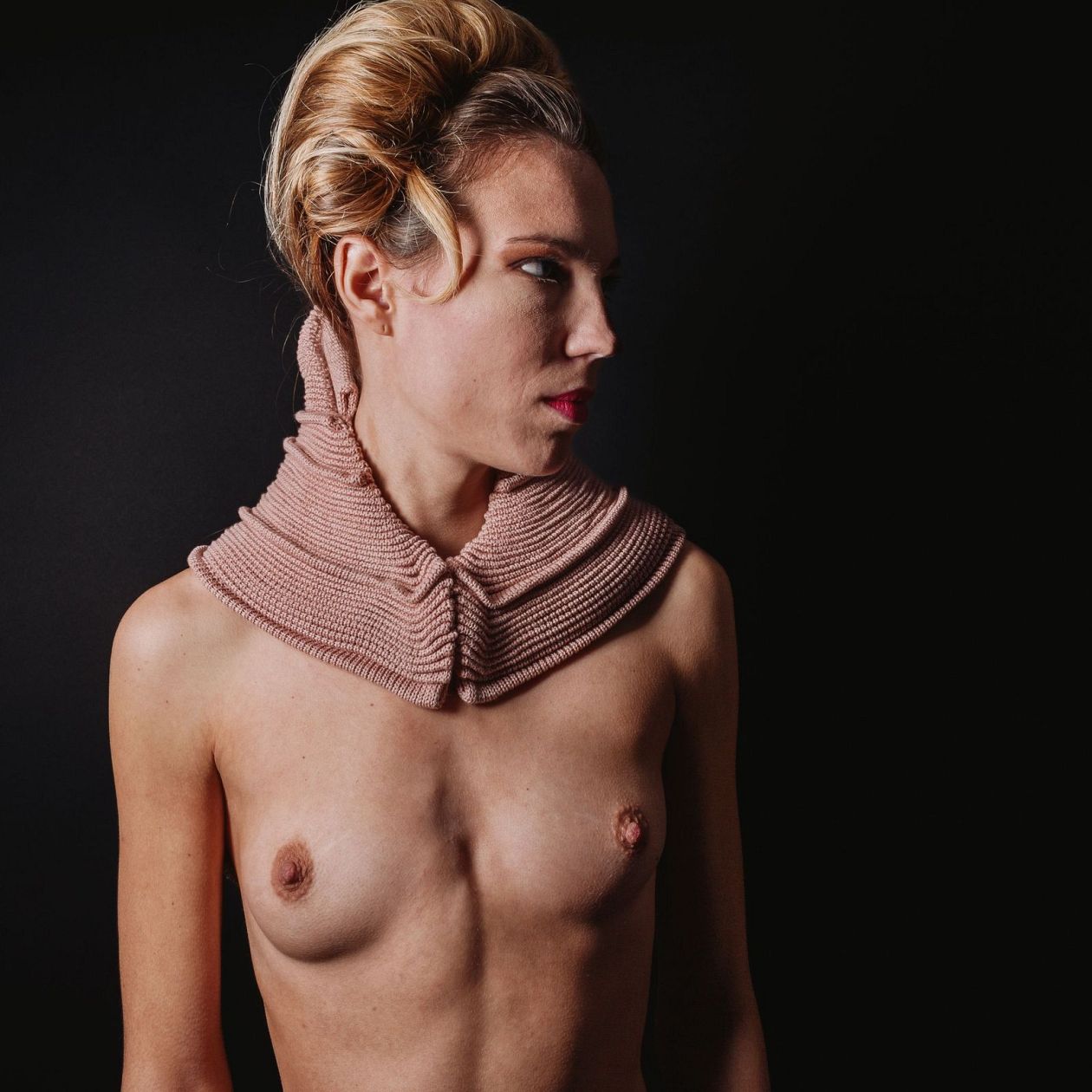a model wearing a design by Xavier Brisoux